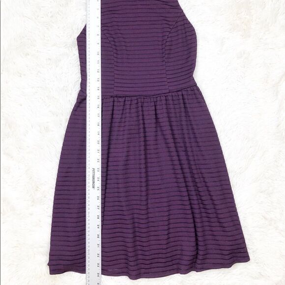 Xhilaration Purple Striped Sleeveless Dress Small - Picture 3 of 7